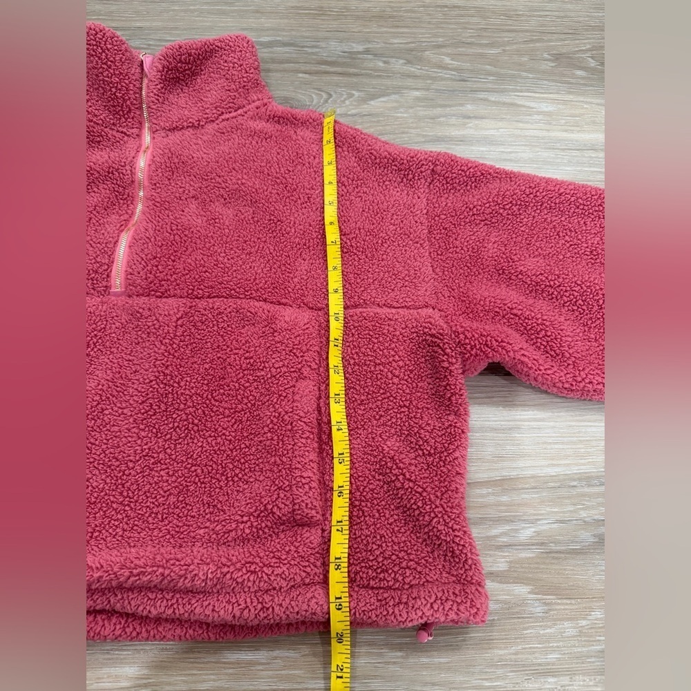 Before You Size S Cozy Pink Fleece Pullover - Picture 9 of 12